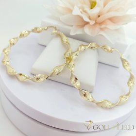 Goldfilled Antyalergiczne kolczyki 60mm kolor 14K	