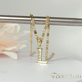   Antyalergiczny naszyjnik „Goldfilled” pozłacany o w kilku rozmiarach i grubośc 2 mm, kolor 14K