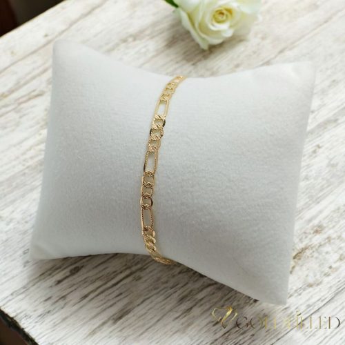 Antyalergiczna bransoletka pozłacana "Goldfilled", długość 19 cm i szerokość 3,5mm, kolor 18K
