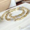 Goldfilled Antyalergiczny Luksusowy Naszyjnik Barakka 60cm Długi i 8-10mm Szeroki (125g) Kolor 14K Multikolor
