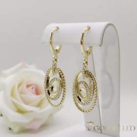 Goldfilled Antyalergiczne kolczyki 36mm kolor 14K