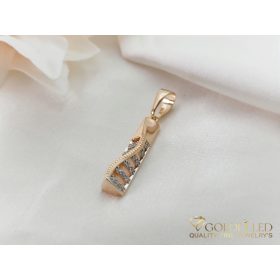 Antyalergiczny wisiorek Goldfilled 33 mm, kolor 18K