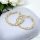 Goldfilled Antyalergiczne kręcone kolczyki 50mm kolor 14K	