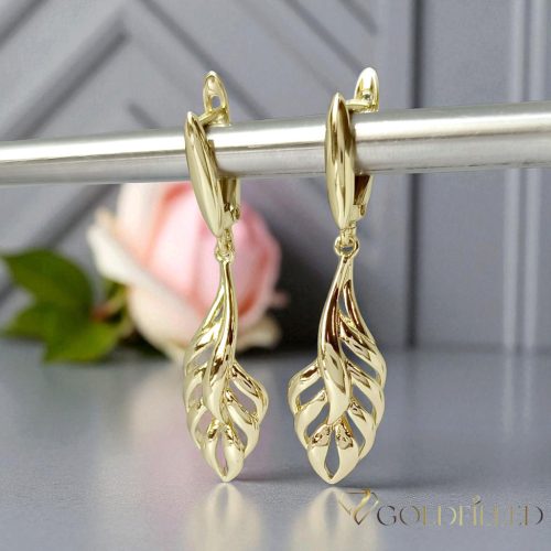 Goldfilled Antyalergiczne kolczyki 42mm kolor 14K