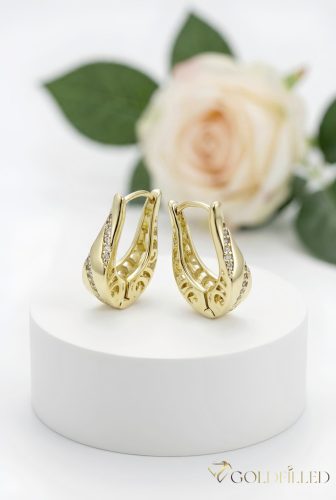 Goldfilled Antyalergiczne Kolczyki 20 mm 14K Kolo