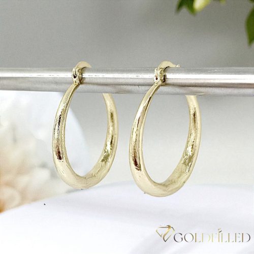 Goldfilled Antyalergiczne  kolczyki 30mm kolor 14K	