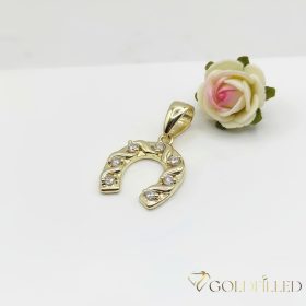 Antyalergiczny wisiorek Goldfilled 25 mm, kolor 14K