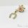 Antyalergiczny wisiorek Goldfilled 25 mm, kolor 14K