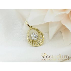Antyalergiczny wisiorek Goldfilled 25 mm, kolor 14K