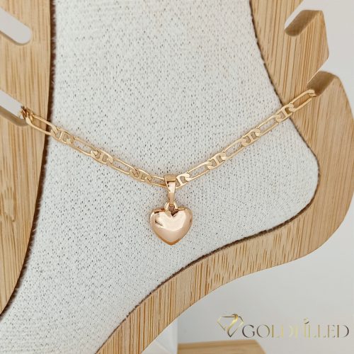 Goldfilled Bransoletka na kostkę 28cm/3mm kolor 18K
