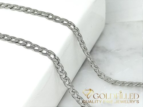 Antyalergiczny naszyjnik pozłacany „Goldfilled”, długość 50 cm i grubość 3,5 mm, 