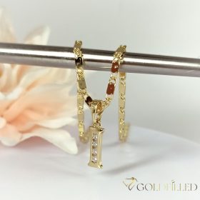   Antyalergiczny naszyjnik „Goldfilled” pozłacany o w kilku rozmiarach i grubośc 2 mm, kolor 14K