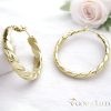 Goldfilled Antyalergiczne  kolczyki 30mm kolor 14K	