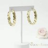 Goldfilled Antyalergiczne  kolczyki 30mm kolor 14K	