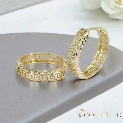 Goldfilled Antyalergiczne Kolczyki 25 mm 14K Kolo