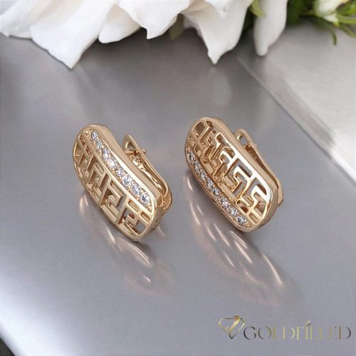 Goldfilled Antyalergiczne Kolczyki 20mm 18K Kolor