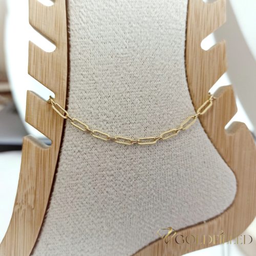 Goldfilled Bransoletka na kostkę 27cm/3mm kolor 14K